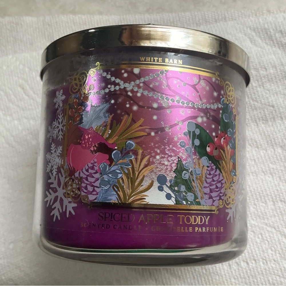 White Barn Black and Brown Scented Candle in Elegant Holder